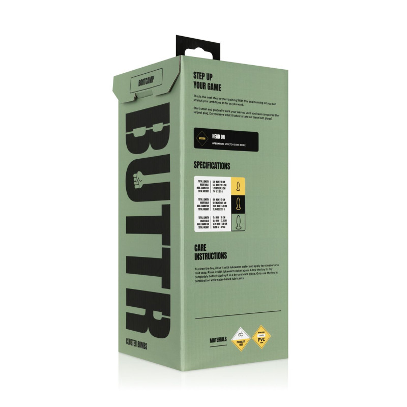 Набор анальных пробок BUTTR - Cluster Bombs Anal Training Set Набор анальных пробок BUTTR - Cluster Bombs Anal Training Set