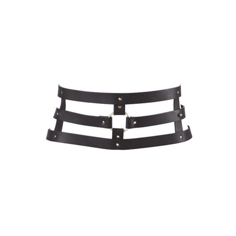 Портупея-пояс Bijoux Indiscrets MAZE Wide Belt and Restraints Чорна Портупея-пояс Bijoux Indiscrets MAZE Wide Belt and Restraints Чорна