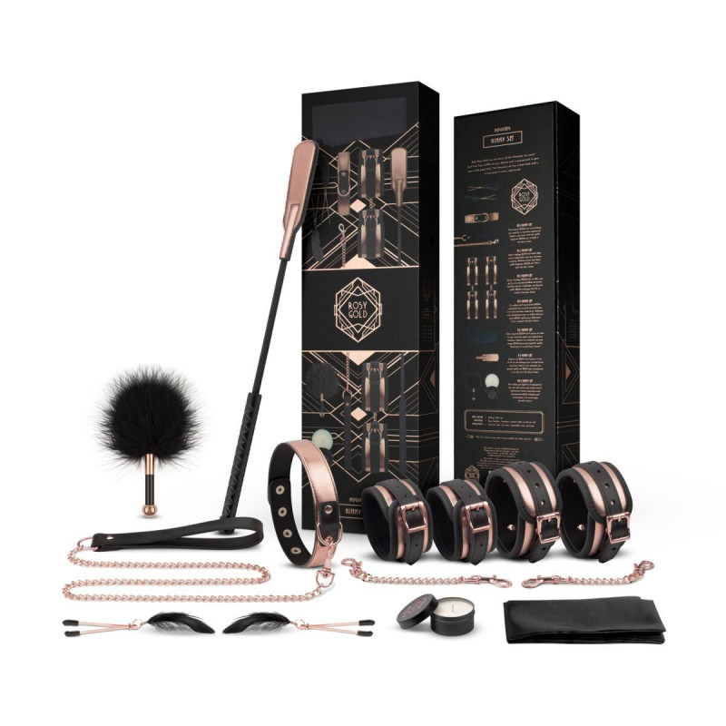 Шикарный набор для BDSM Rosy Gold – Nouveau BDSM set, 9 аксессуаров Шикарный набор для BDSM Rosy Gold – Nouveau BDSM set, 9 аксессуаров