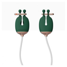 Зажимы для сосков с вибрацией Qingnan No.2 Vibrating Nipple Clamps Green