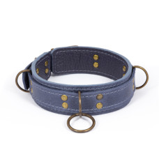 Премиум ошейник LOVECRAFT размер M голубой