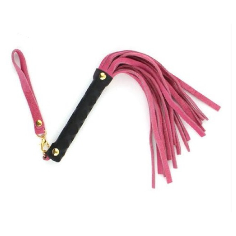 Флоггер DS Fetish Leather flogger S pink 27 см Флоггер DS Fetish Leather flogger S pink 27 см