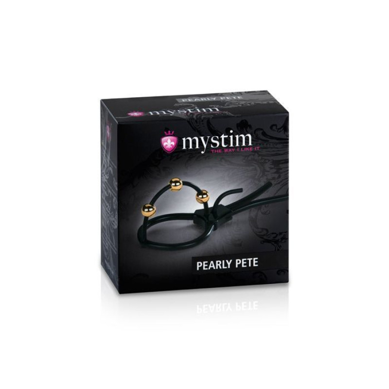 Утяжка для пениса Mystim Pearly Pete с тремя шариками Утяжка для пениса Mystim Pearly Pete с тремя шариками