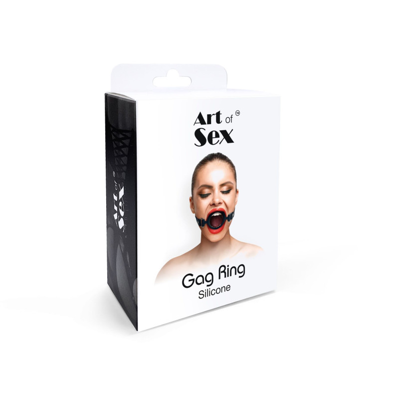Кляп-расширитель силиконовое кольцо Art of Sex – Gag Ring, черный, натуральная кожа Кляп-расширитель силиконовое кольцо Art of Sex – Gag Ring, черный, натуральная кожа
