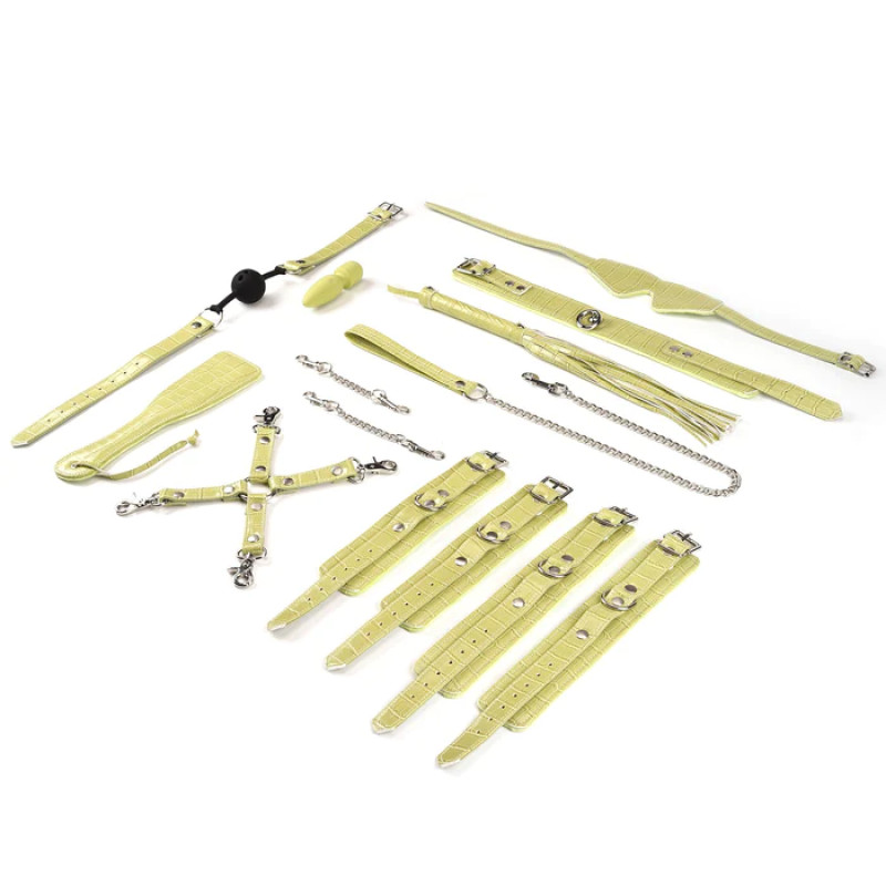 БДСМ-набор для начинающих Liebe Seele Macaron 9pcs Bondage Kit-Melon, 9 предметов, мини-ванд БДСМ-набор для начинающих Liebe Seele Macaron 9pcs Bondage Kit-Melon, 9 предметов, мини-ванд