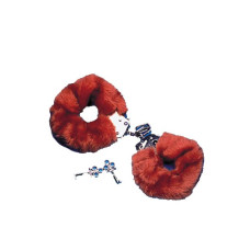 Наручники Dreamtoys Metal Handcuff with Plush Коричневые