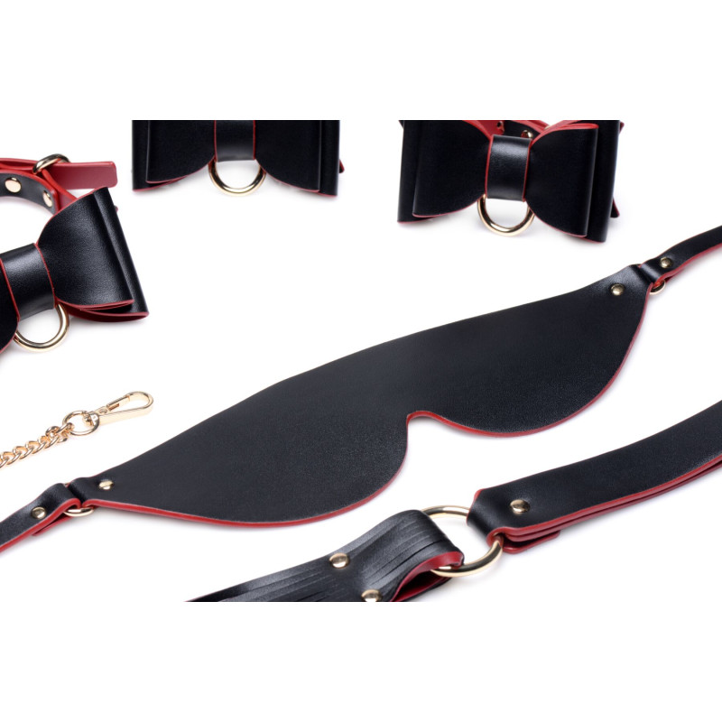 Набор БДСМ с дорожной сумкой Master Series: Bow — Luxury BDSM Set With Travel Bag, 11 предметов Набор БДСМ с дорожной сумкой Master Series: Bow — Luxury BDSM Set With Travel Bag, 11 предметов