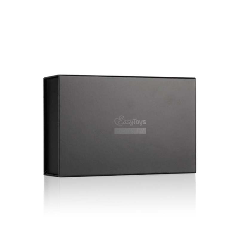 Ошейник с зажимами на соски EasyToys, черный