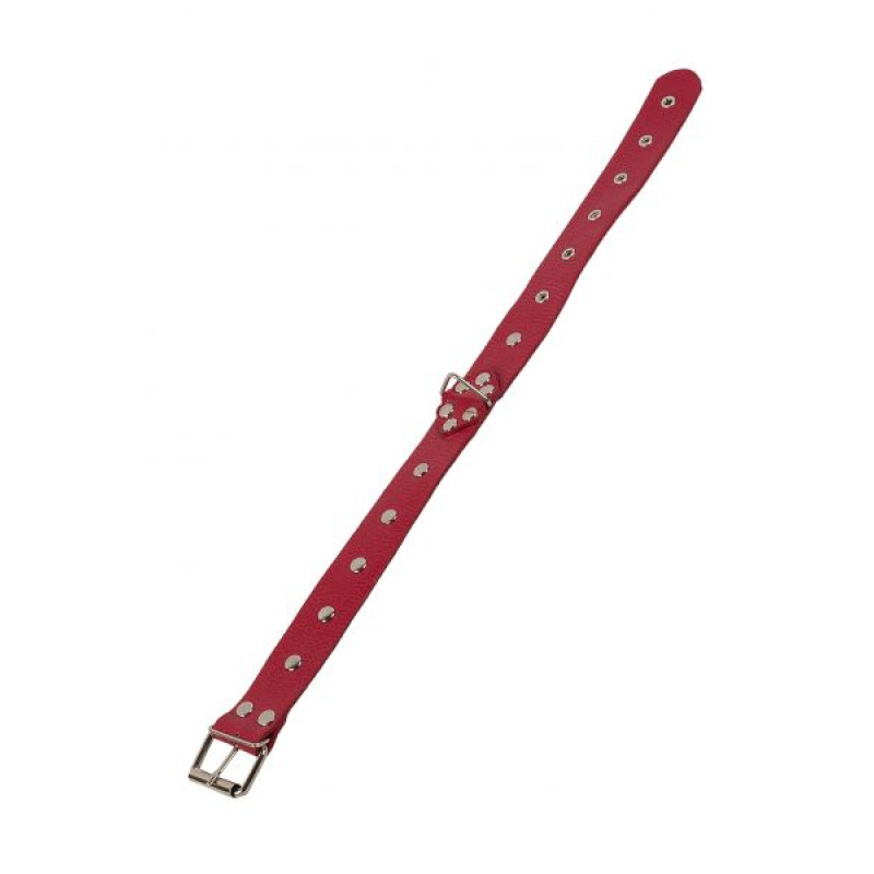 Нашийник sLash Leather Restraints Collar, Red Нашийник sLash Leather Restraints Collar, Red