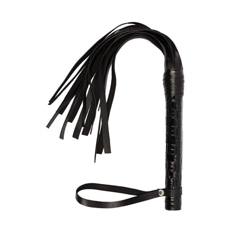 Плетка sLash VIP Leather Flogger Черная Плетка sLash VIP Leather Flogger Черная