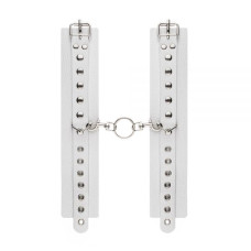 Наручники sLash Leather Restraints Hand Cuffs Білі