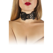 Ошейник sLash VIP Leather Collar Черный