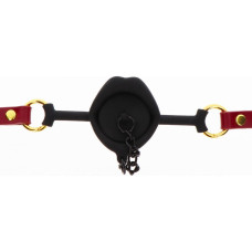 Кляп із пробкою на ланцюжку Taboom, чорно-червоний