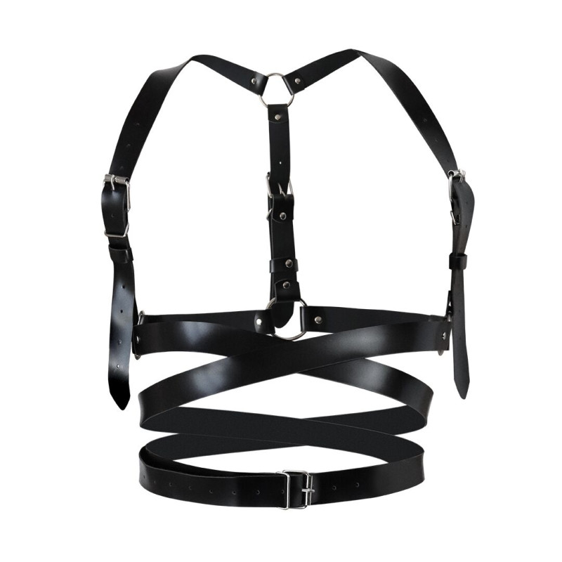 Кожаная портупея Art of Sex - Melani Leather harness, Черная XS-M Кожаная портупея Art of Sex - Melani Leather harness, Черная XS-M