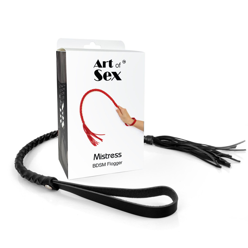 Плеть из экокожи Art of Sex - Mistress, черный Плеть из экокожи Art of Sex - Mistress, черный