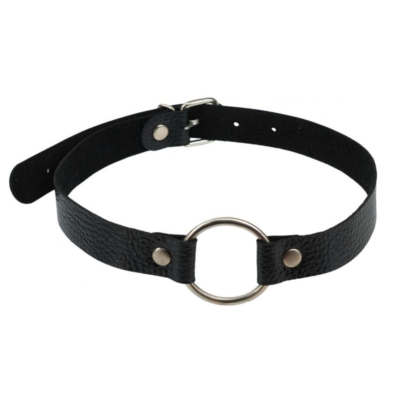 Кляп sLash Leather O-Ring Gag, Black Кляп sLash Leather O-Ring Gag, Black