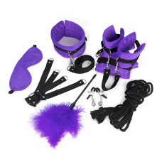 BDSM-набор Art of Sex – Soft Touch BDSM Set, фиолетовый, 9 предметов