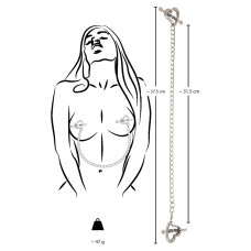 Зажимы на соски Bad Kitty Heart shaped nipple