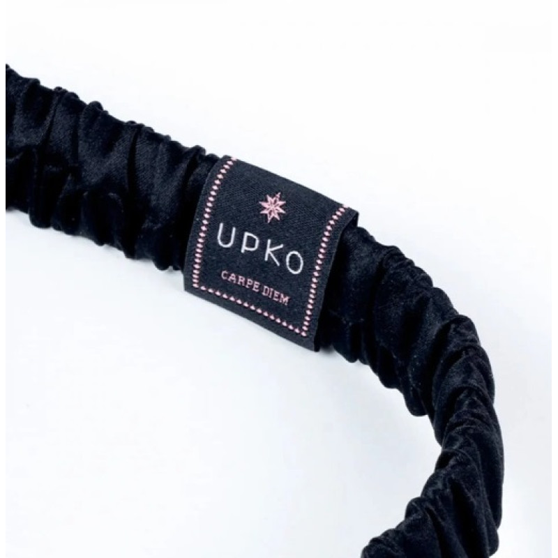 Маска на очі з написом Bitch! від UPKO, шовкова, Black Маска на очі з написом Bitch! від UPKO, шовкова, Black