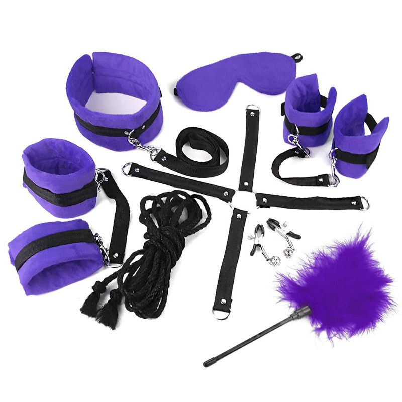 BDSM-набор Art of Sex – Soft Touch BDSM Set, фиолетовый, 9 предметов BDSM-набор Art of Sex – Soft Touch BDSM Set, фиолетовый, 9 предметов