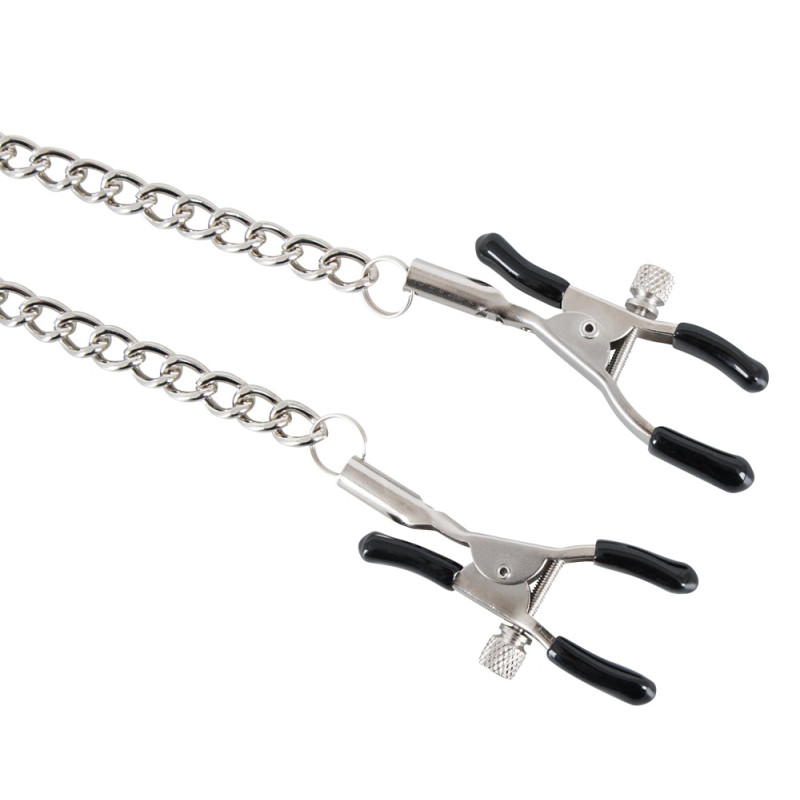 Зажимы для сосков и клитора You2Toys Nipple and Clit Chain Серебристые Зажимы для сосков и клитора You2Toys Nipple and Clit Chain Серебристые