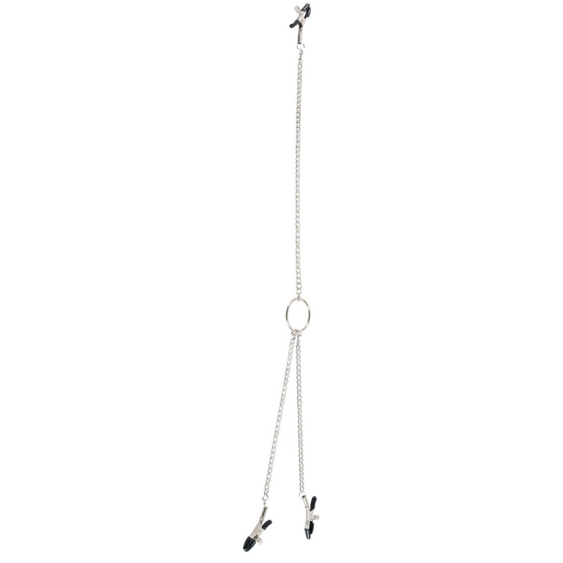 Зажимы для сосков и клитора You2Toys Nipple and Clit Chain Серебристые Зажимы для сосков и клитора You2Toys Nipple and Clit Chain Серебристые