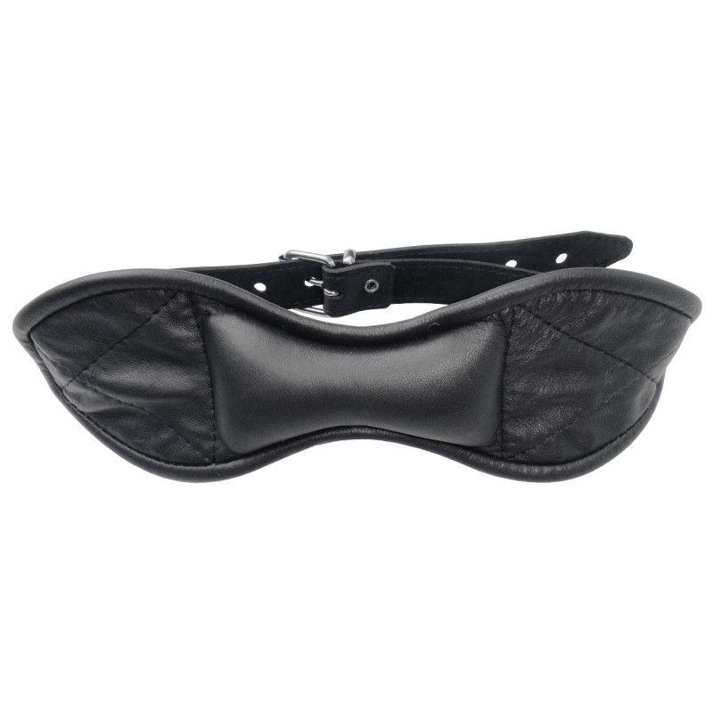 Маска StRubber XXdreamSToys Leder-Mund-Knebel Чорна