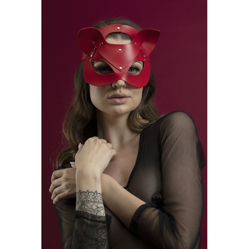 Маска кошки Feral Feelings Catwoman Mask красная Маска кошки Feral Feelings Catwoman Mask красная