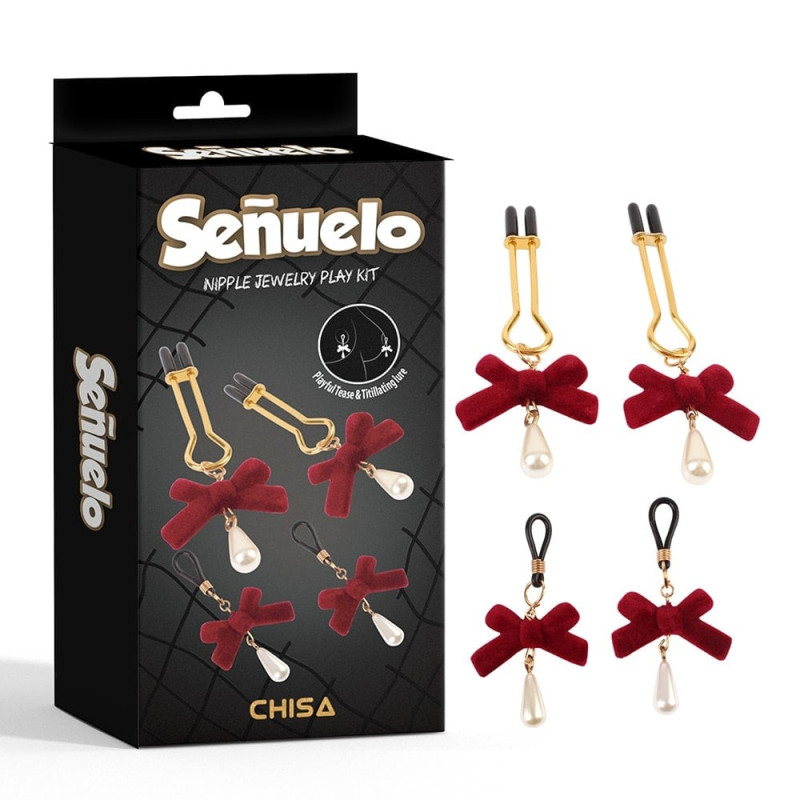 Зажимы на соски Chisa Nipple Jewelry Play Kit-Senuelo Зажимы на соски Chisa Nipple Jewelry Play Kit-Senuelo