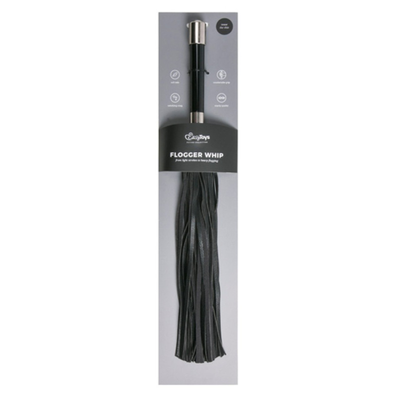 Флогер EasyToys Long Flogger With Metal Grip, 44 см Флогер EasyToys Long Flogger With Metal Grip, 44 см