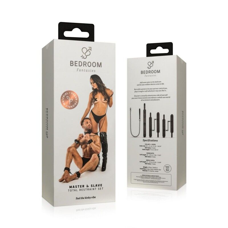 Набор для BDSM Bedroom Fantasies: Master & Slave Total Restraint Set Набор для BDSM Bedroom Fantasies: Master & Slave Total Restraint Set