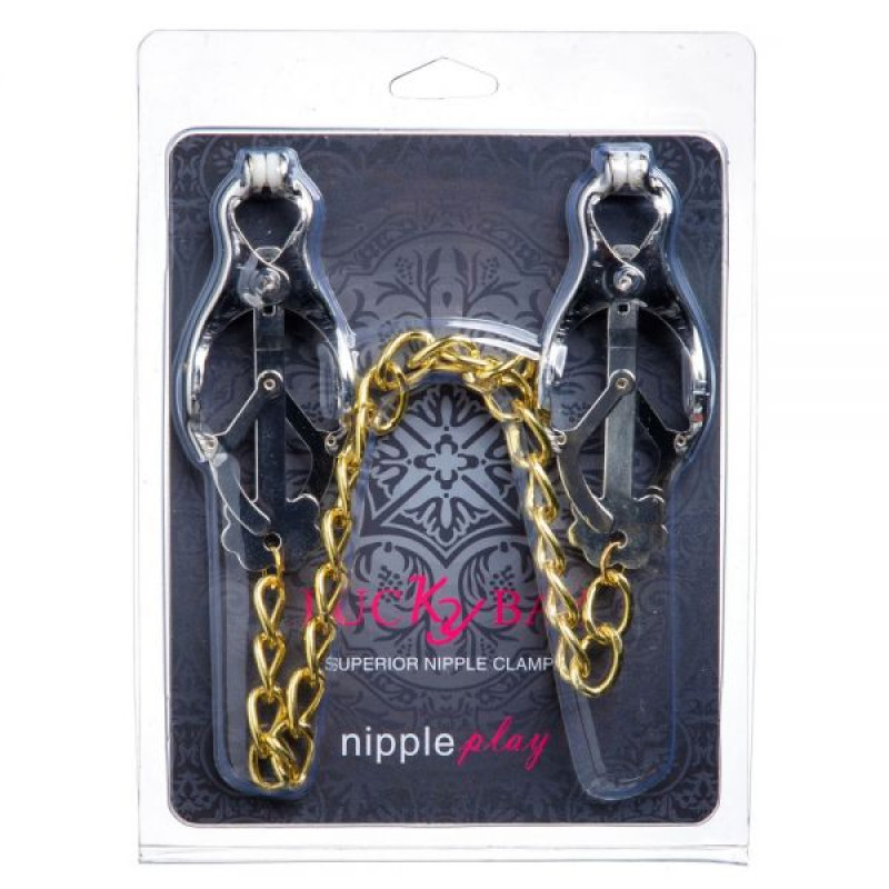 Зажимы на соски Lucky Bay Nipple play кабалы Gold Cnain Зажимы на соски Lucky Bay Nipple play кабалы Gold Cnain