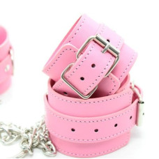 Ограничители DS Fetish Hogtie restraints with chain pink