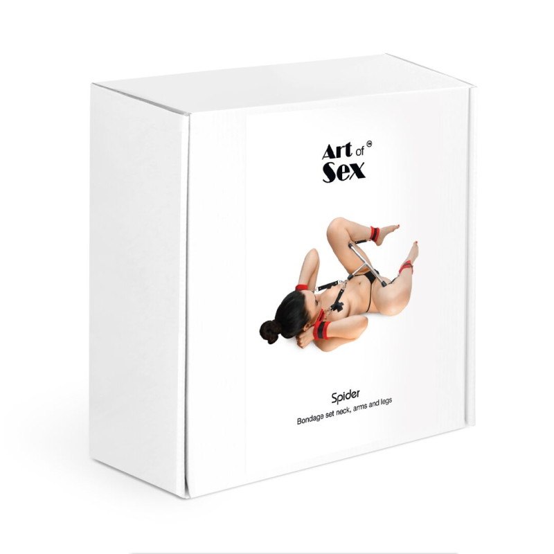 Розпорка для шиї, рук та ніг Art of Sex Bondage Set - Spider Розпорка для шиї, рук та ніг Art of Sex Bondage Set - Spider
