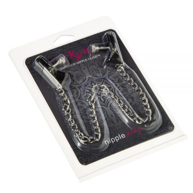 Зажимы на соски Lucky Bay Nipple play плоские цепь легкая Зажимы на соски Lucky Bay Nipple play плоские цепь легкая