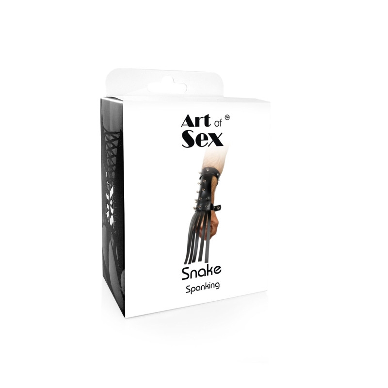 Кожаная БДСМ перчатка-хлыст Art of Sex - Snake Кожаная БДСМ перчатка-хлыст Art of Sex - Snake