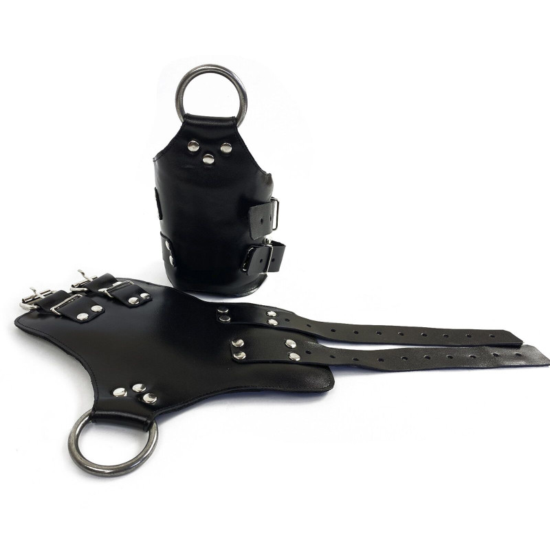 Манжеты для подвеса за руки Art of Sex Kinky Hand Cuffs For Suspension из натуральной кожи, Черные Манжеты для подвеса за руки Art of Sex Kinky Hand Cuffs For Suspension из натуральной кожи, Черные