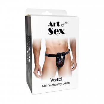 Мужской пояс верности Art of Sex – Vartal, натуральная кожа