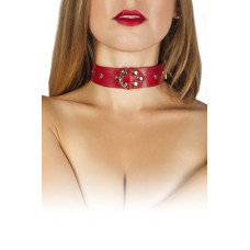 Ошейник sLash Leather Restraints Collar, Red