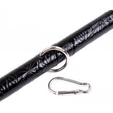 Розпірка з наручниками та поножами DS Fetish, лакірована, Чорна