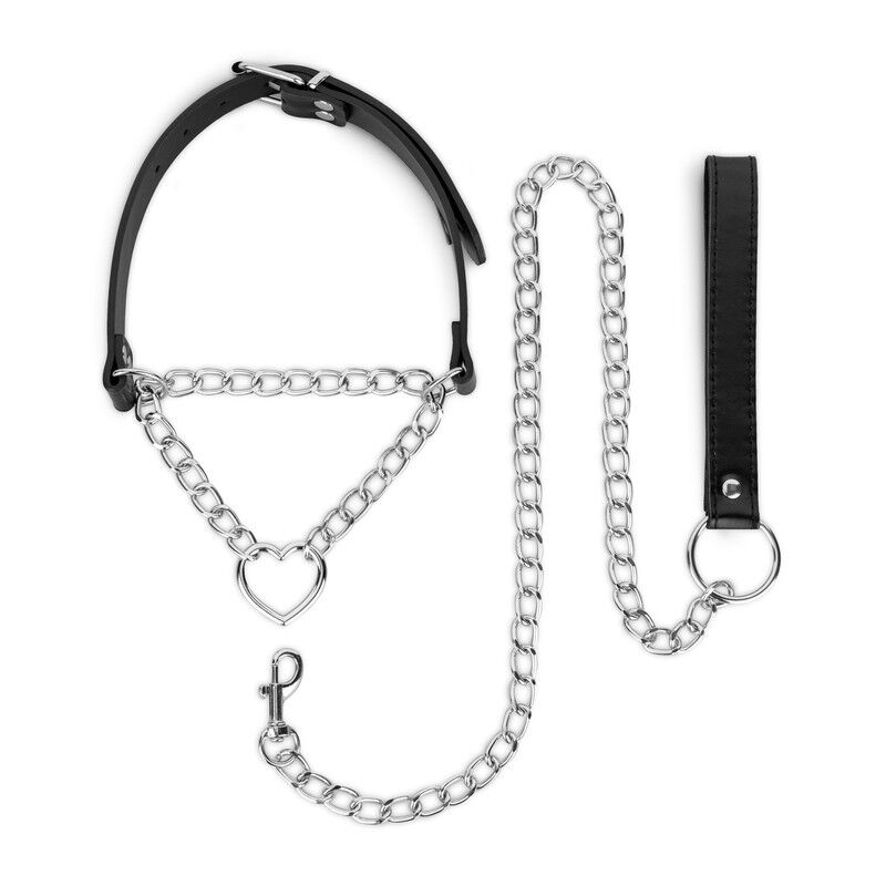 Ошейник с поводком Bedroom Fantasies: Collar with Chain - Silver Ошейник с поводком Bedroom Fantasies: Collar with Chain - Silver