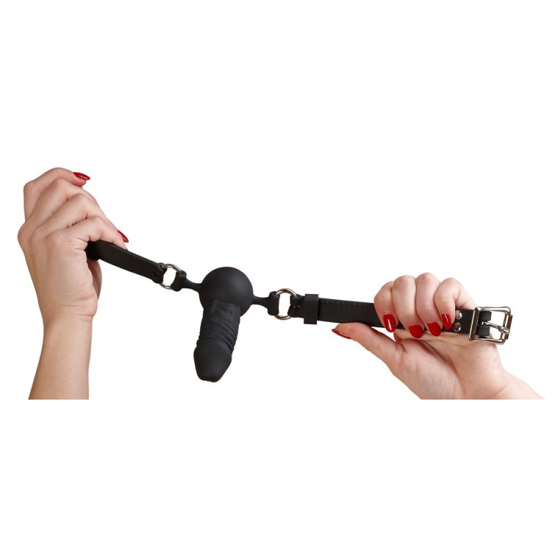 Кляп з пенісом Bad Kitty Gag Silicone