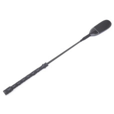 Стек DS Fetish Whip PU Leather riding crop, черный, 46 см