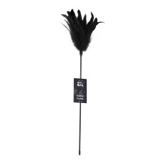 Щекоталка с пером петуха Art of Sex – Feather Paddle, черная