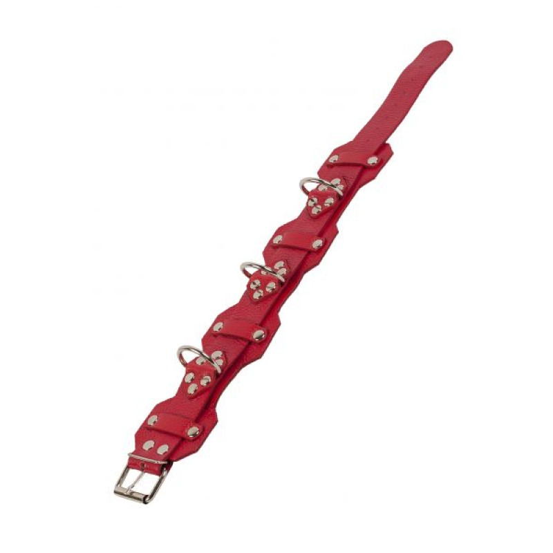 Нашийник sLash VIP Leather Collar Червоний Нашийник sLash VIP Leather Collar Червоний