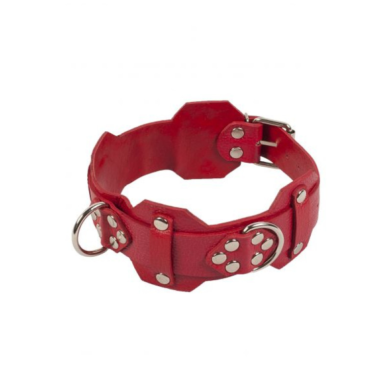 Нашийник sLash VIP Leather Collar Червоний Нашийник sLash VIP Leather Collar Червоний