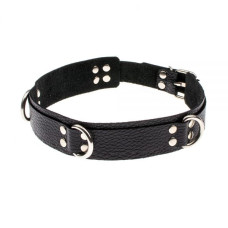 Ошейник sLash Slave leather collar Черный