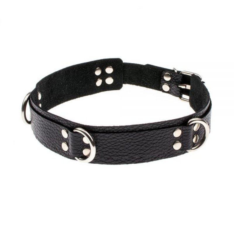 Нашийник sLash Slave leather collar Чорний Нашийник sLash Slave leather collar Чорний