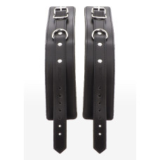 Поножи с цепочкой Taboom, веганская кожа, черные.