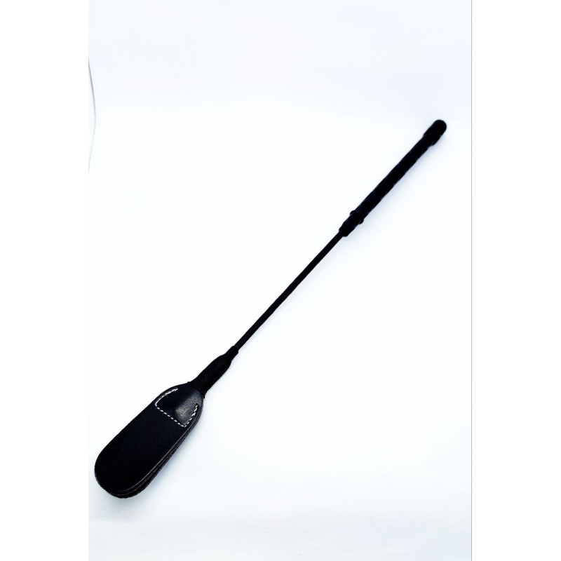 Стек DS Fetish Whip PU Leather riding crop, черный, 46 см